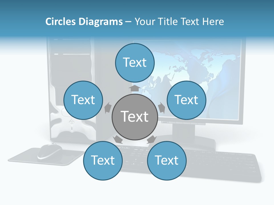 Screen Plasma Cable PowerPoint Template