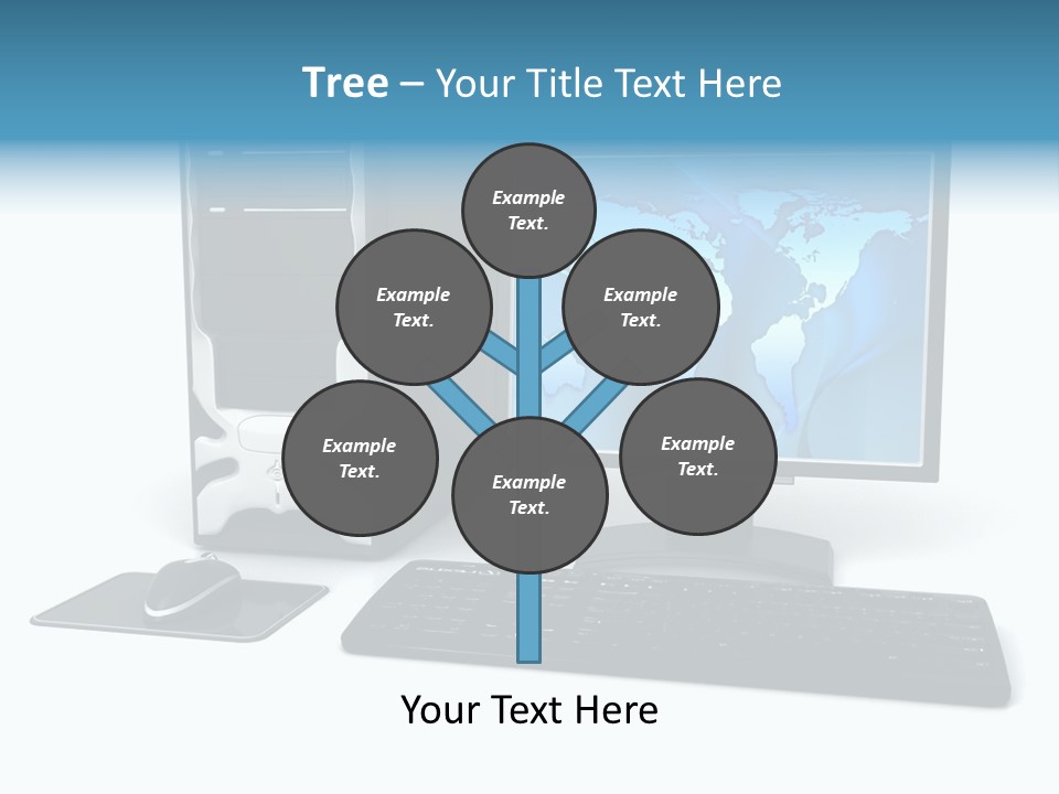 Screen Plasma Cable PowerPoint Template