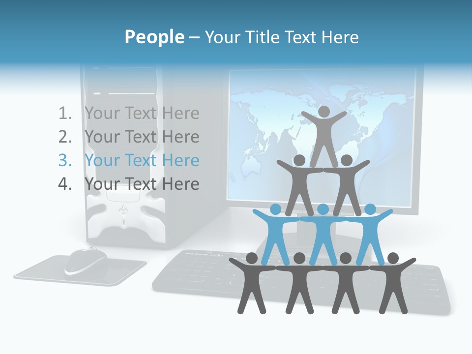 Screen Plasma Cable PowerPoint Template