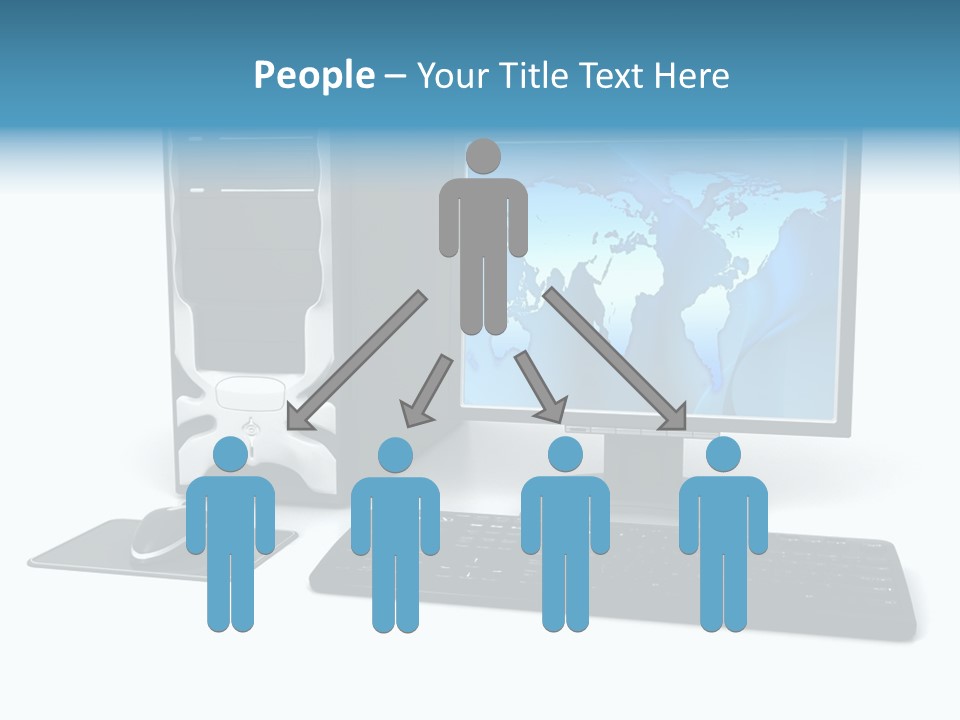 Screen Plasma Cable PowerPoint Template