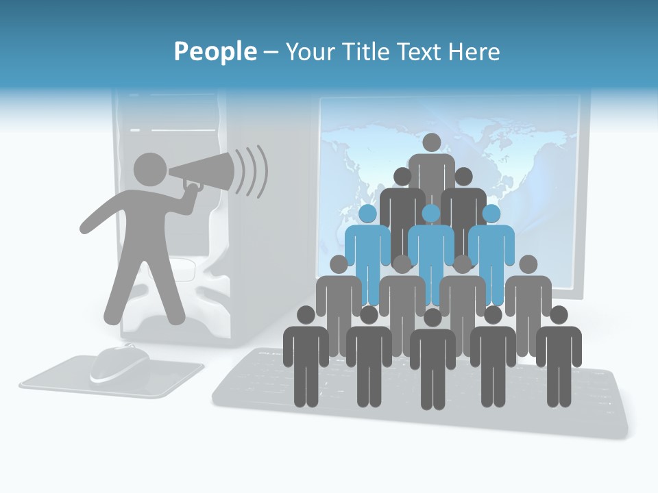 Screen Plasma Cable PowerPoint Template