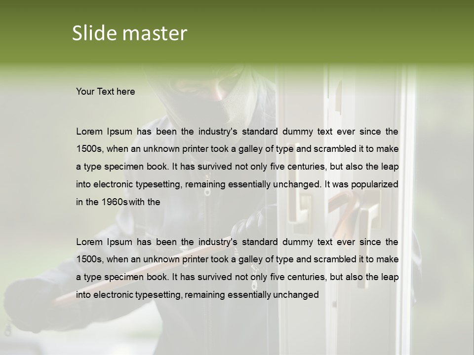 Offense Against Perpetrator PowerPoint Template