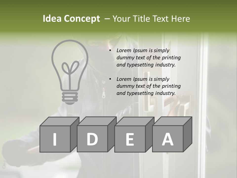Offense Against Perpetrator PowerPoint Template