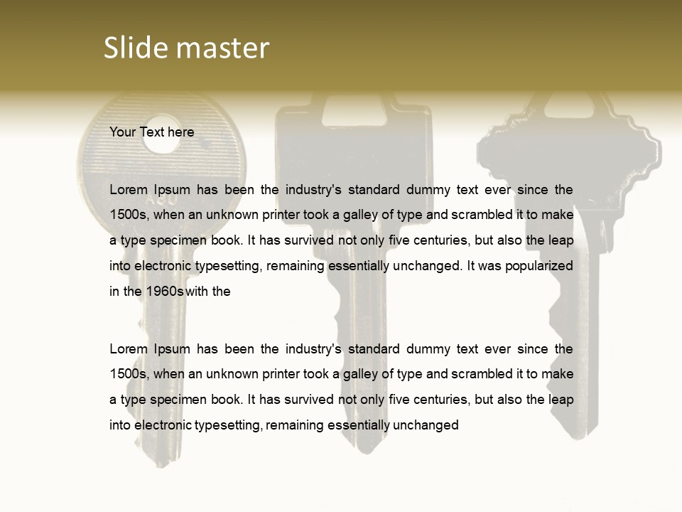 Frame Leaf Decoration PowerPoint Template