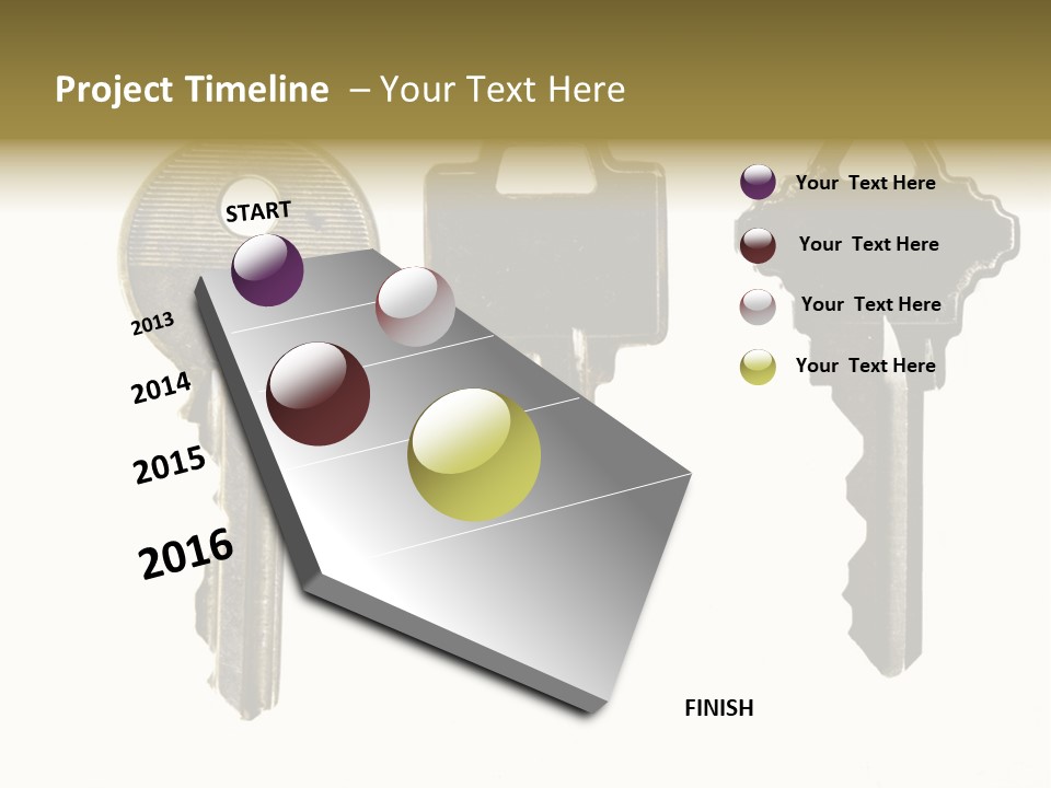 Frame Leaf Decoration PowerPoint Template