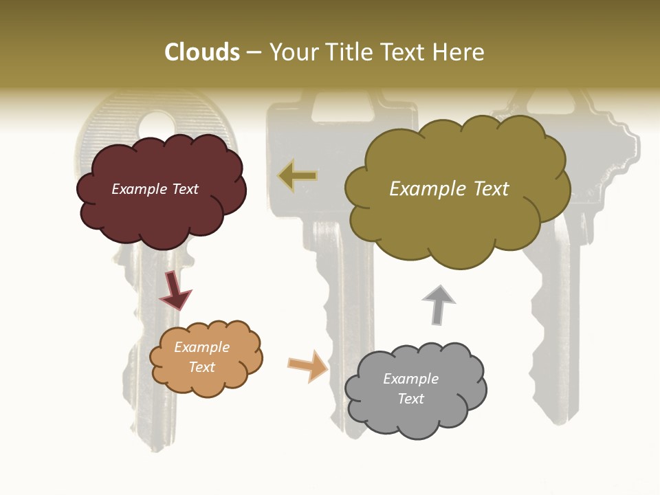 Frame Leaf Decoration PowerPoint Template