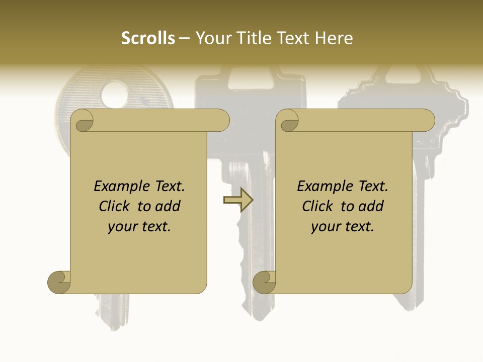 Frame Leaf Decoration PowerPoint Template