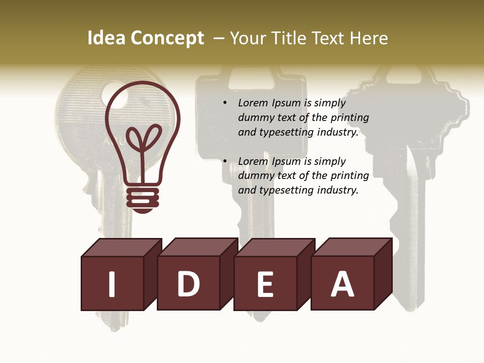 Frame Leaf Decoration PowerPoint Template