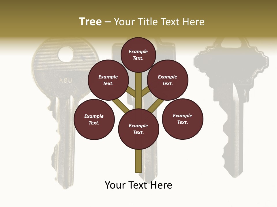 Frame Leaf Decoration PowerPoint Template