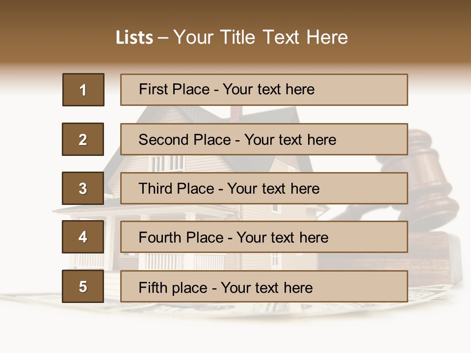 Building Agent House PowerPoint Template