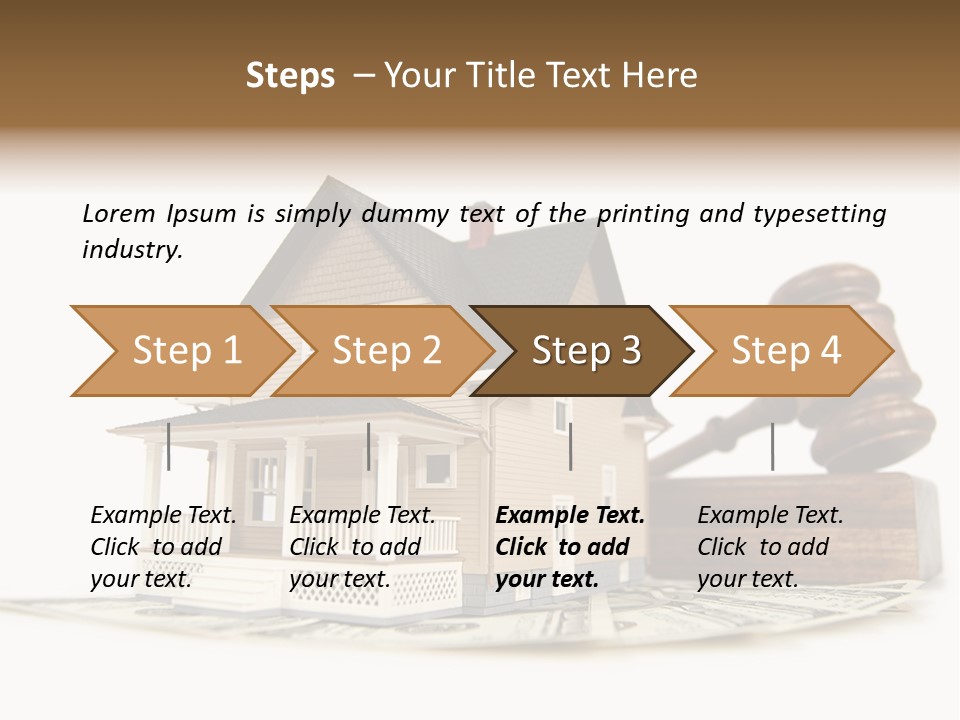 Building Agent House PowerPoint Template