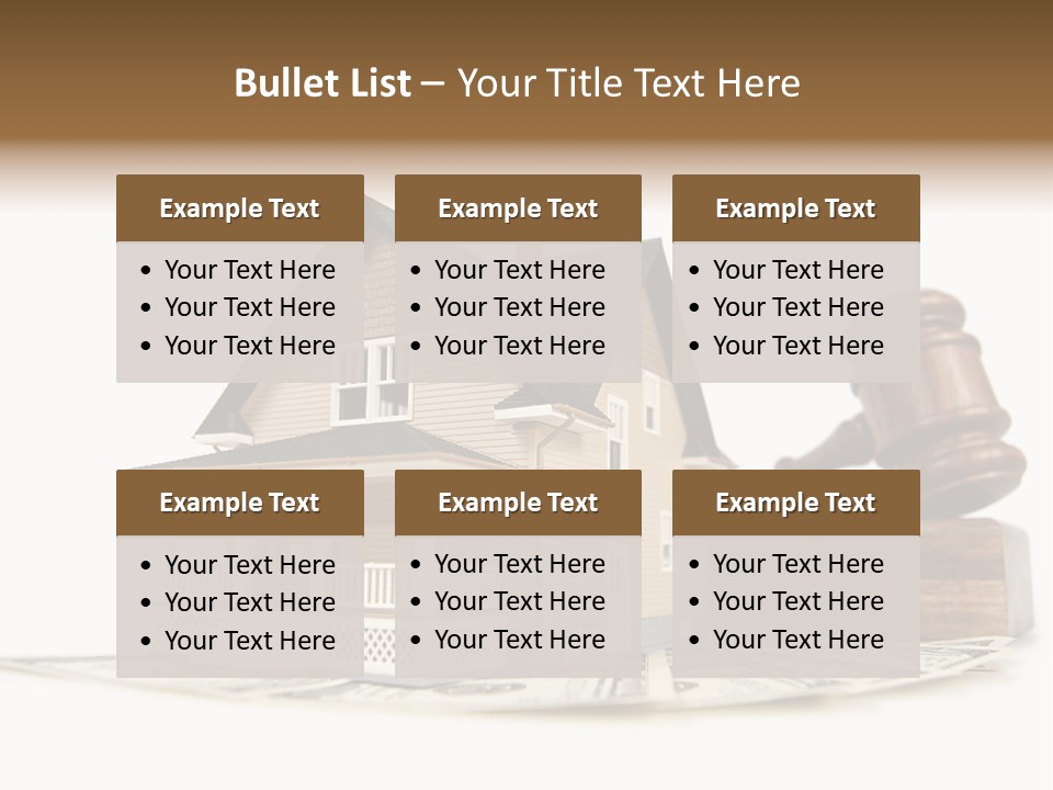 Building Agent House PowerPoint Template