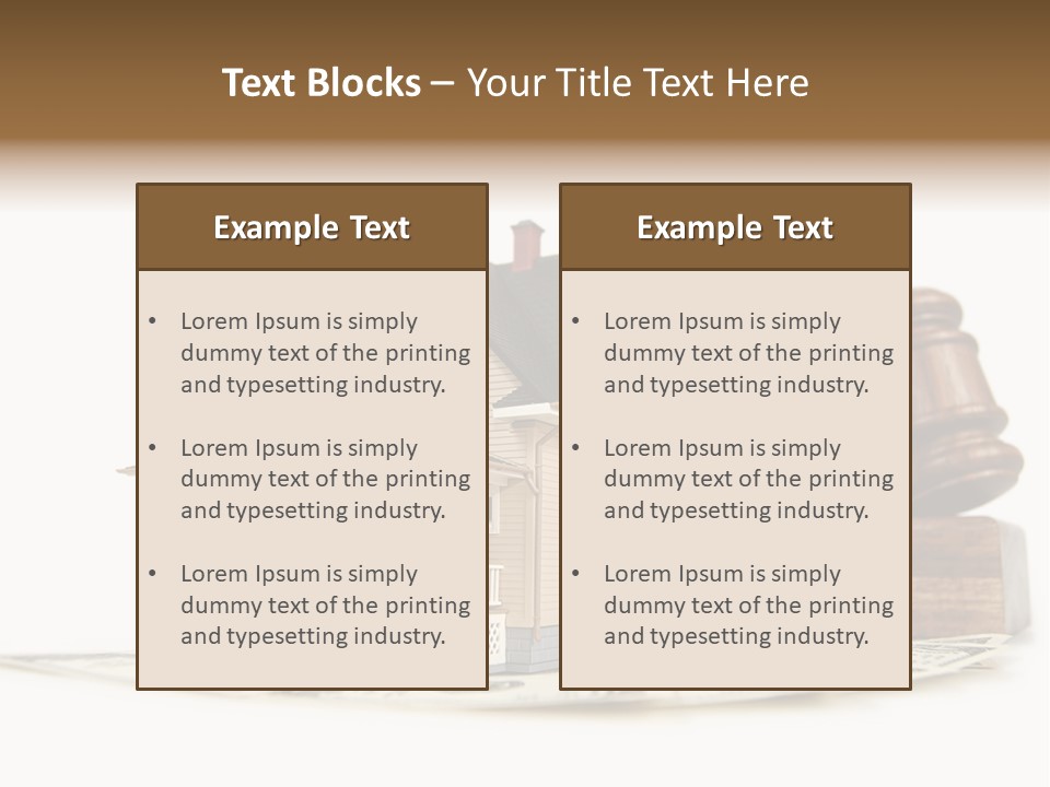 Building Agent House PowerPoint Template