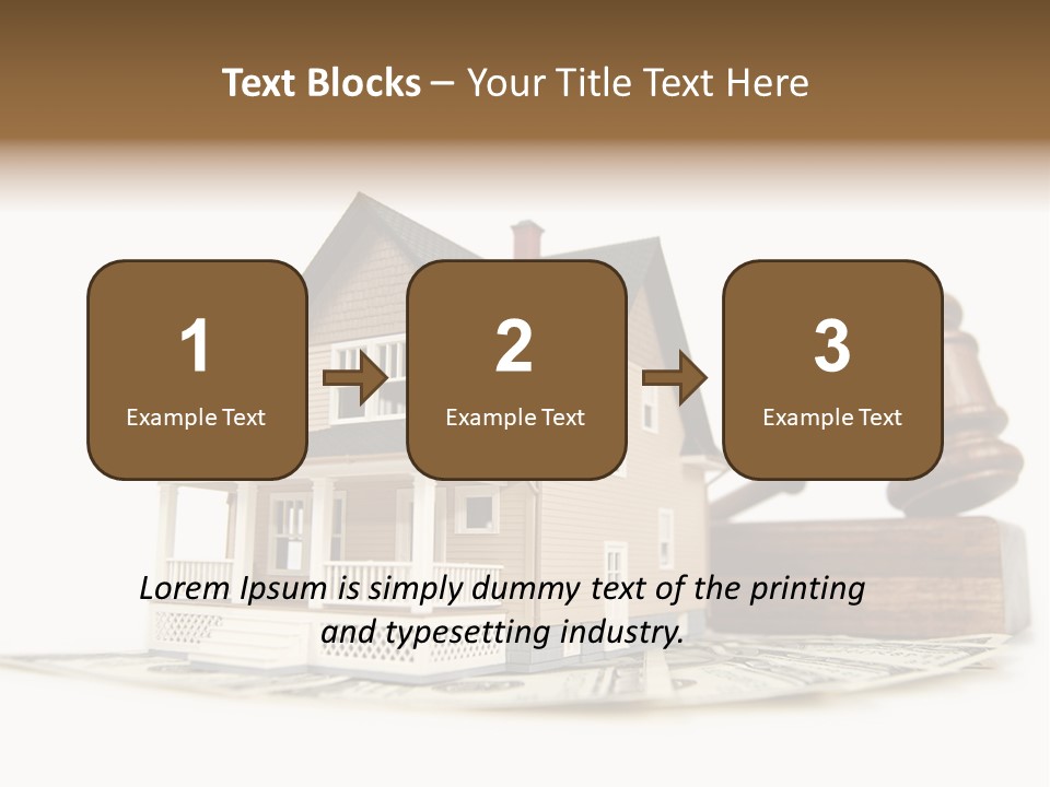 Building Agent House PowerPoint Template