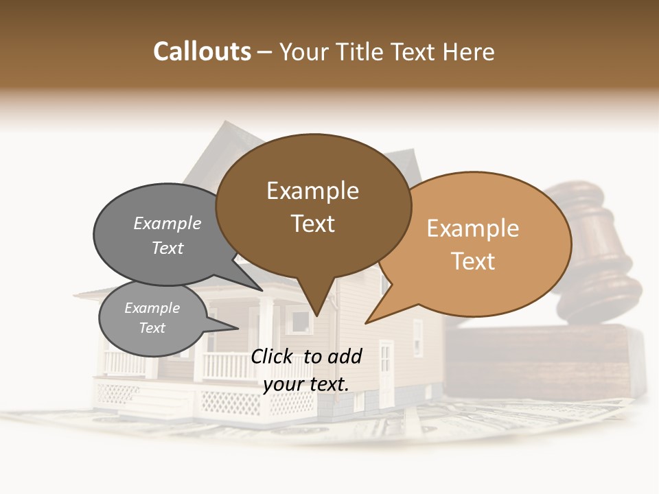 Building Agent House PowerPoint Template