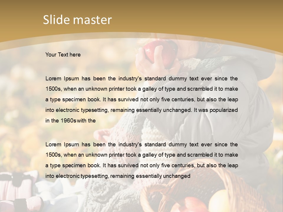 Clothes Foliage Face PowerPoint Template