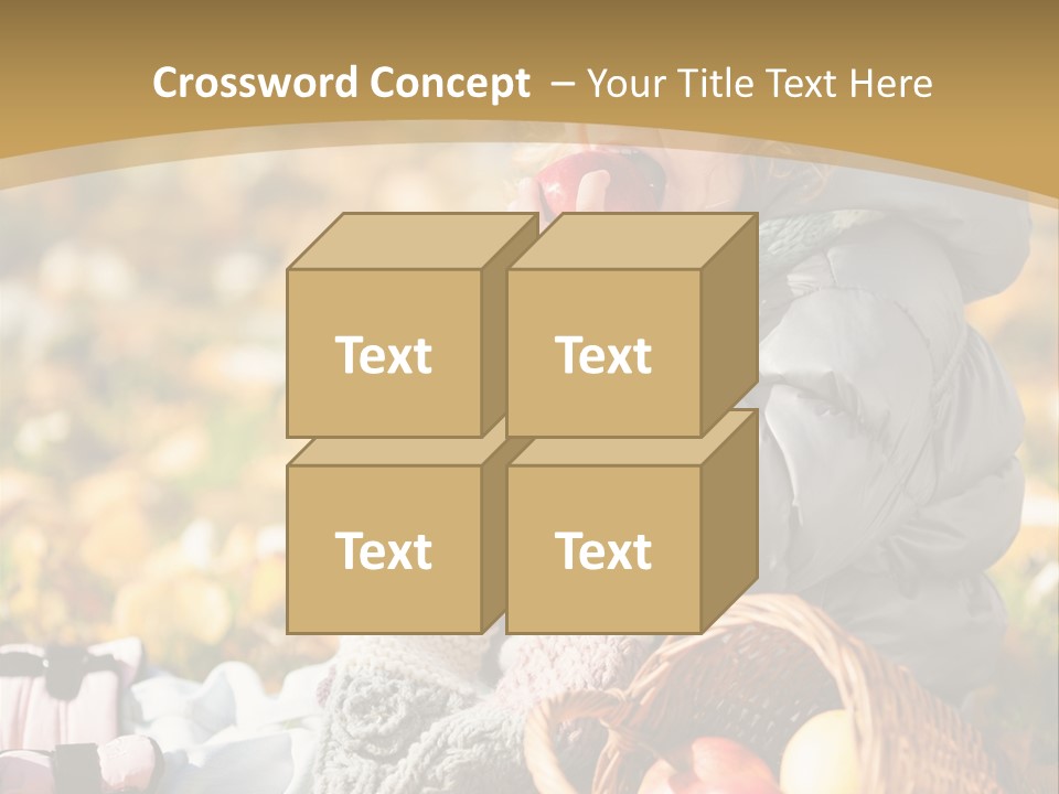 Clothes Foliage Face PowerPoint Template