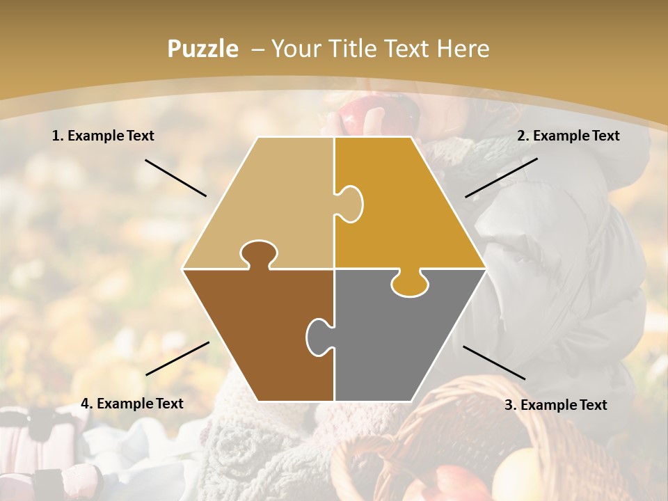 Clothes Foliage Face PowerPoint Template