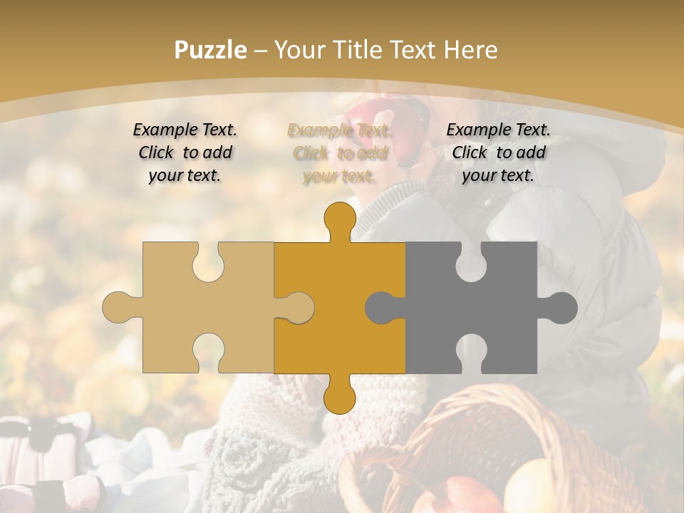 Clothes Foliage Face PowerPoint Template