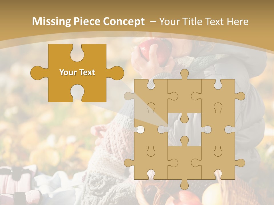 Clothes Foliage Face PowerPoint Template