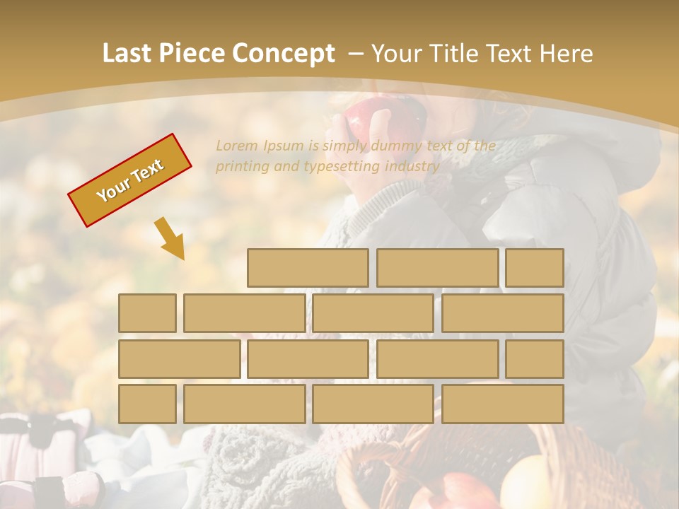 Clothes Foliage Face PowerPoint Template