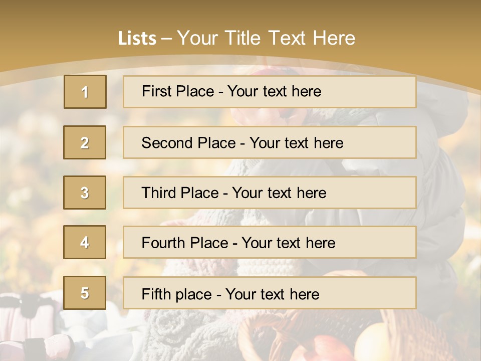 Clothes Foliage Face PowerPoint Template