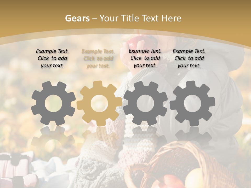 Clothes Foliage Face PowerPoint Template