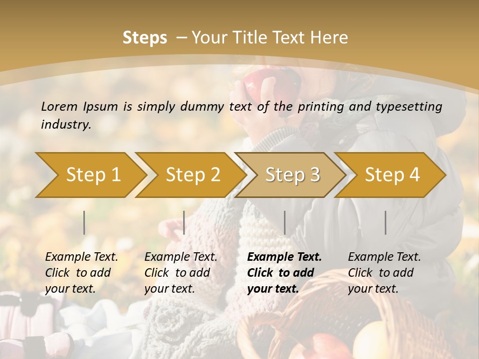 Clothes Foliage Face PowerPoint Template