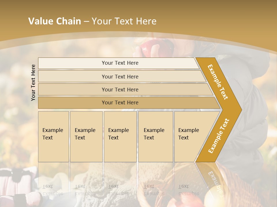 Clothes Foliage Face PowerPoint Template