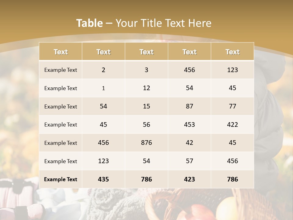 Clothes Foliage Face PowerPoint Template