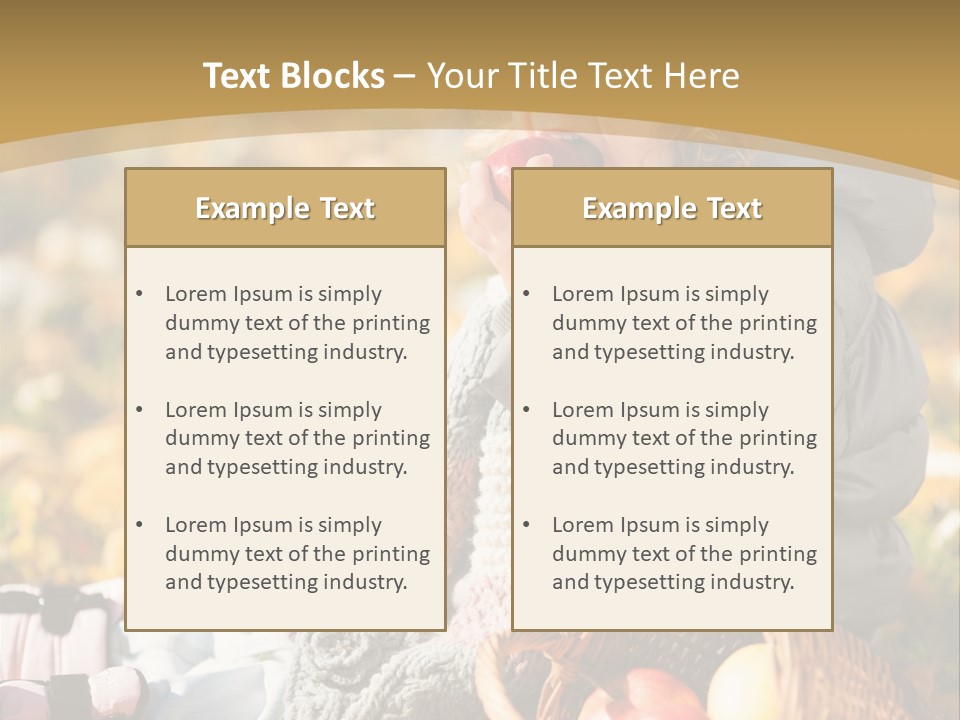 Clothes Foliage Face PowerPoint Template