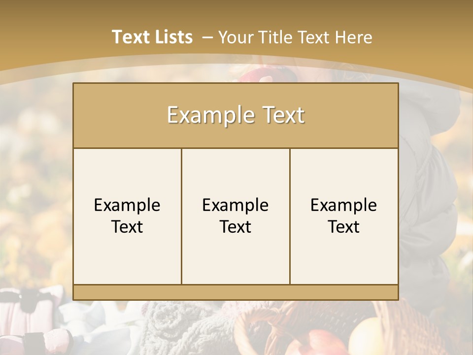 Clothes Foliage Face PowerPoint Template