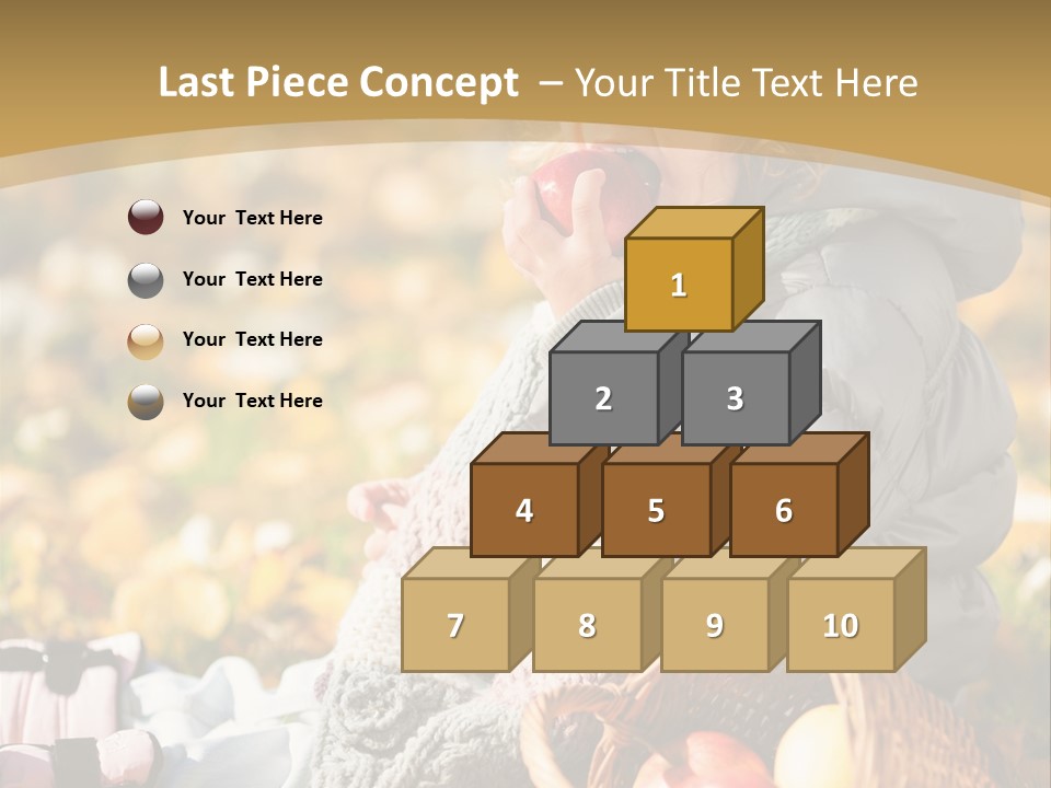 Clothes Foliage Face PowerPoint Template