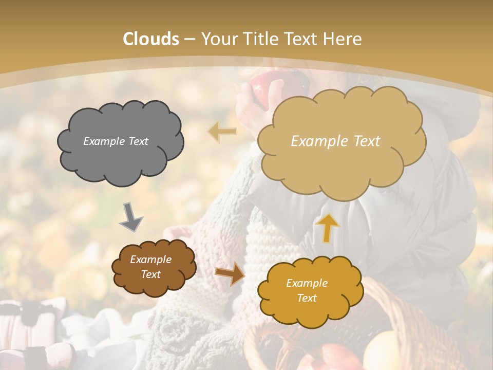 Clothes Foliage Face PowerPoint Template