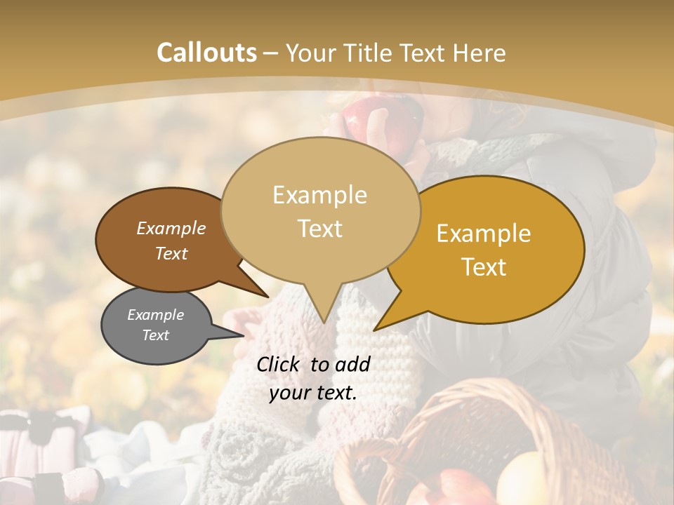 Clothes Foliage Face PowerPoint Template