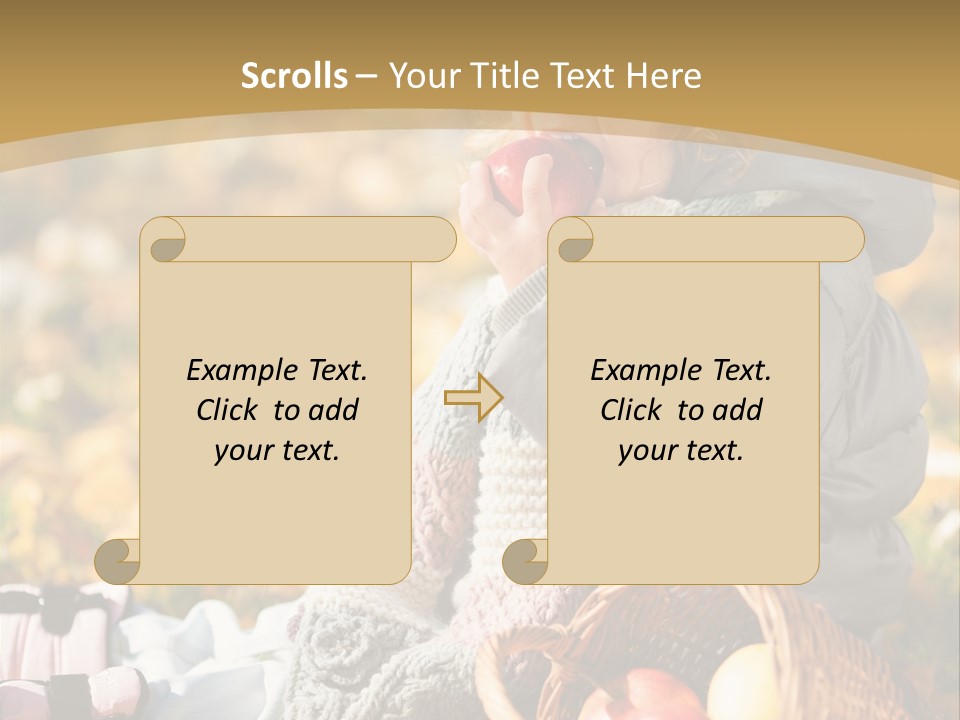 Clothes Foliage Face PowerPoint Template