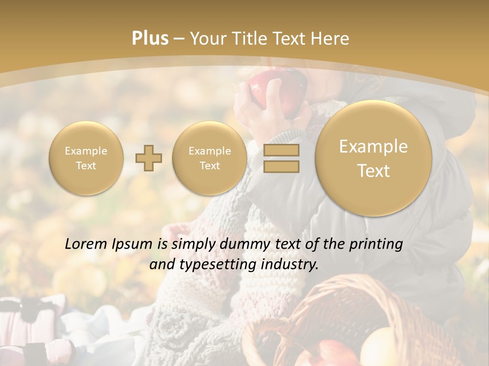 Clothes Foliage Face PowerPoint Template