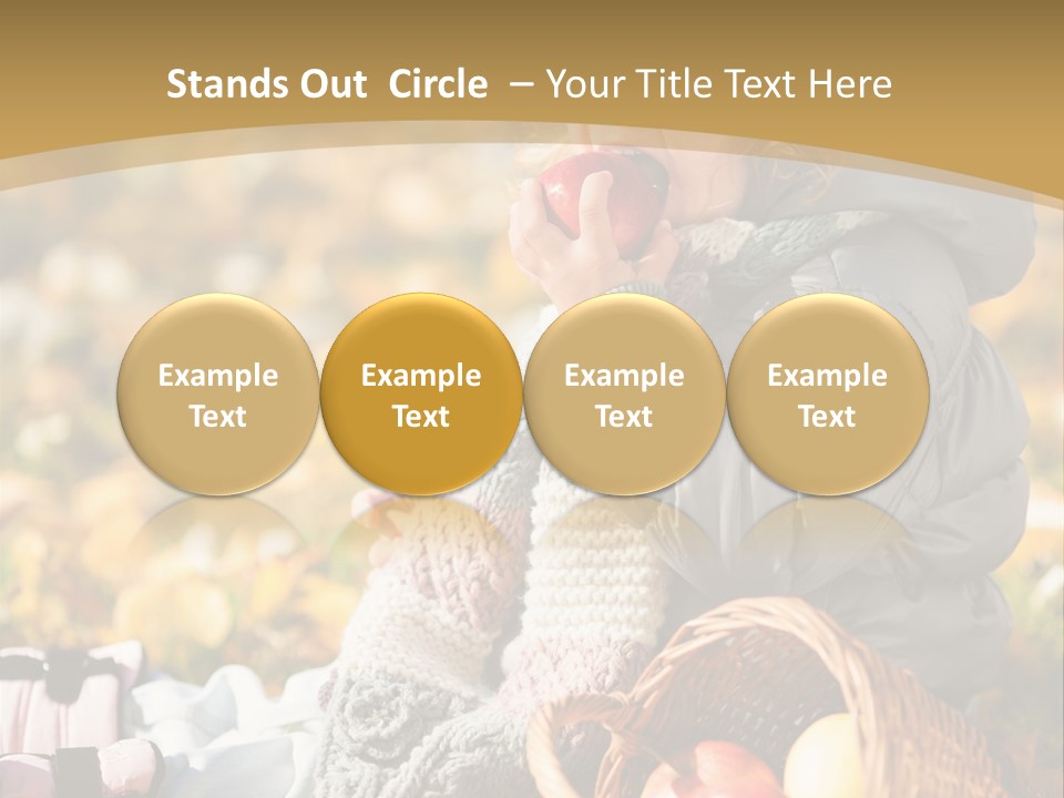 Clothes Foliage Face PowerPoint Template