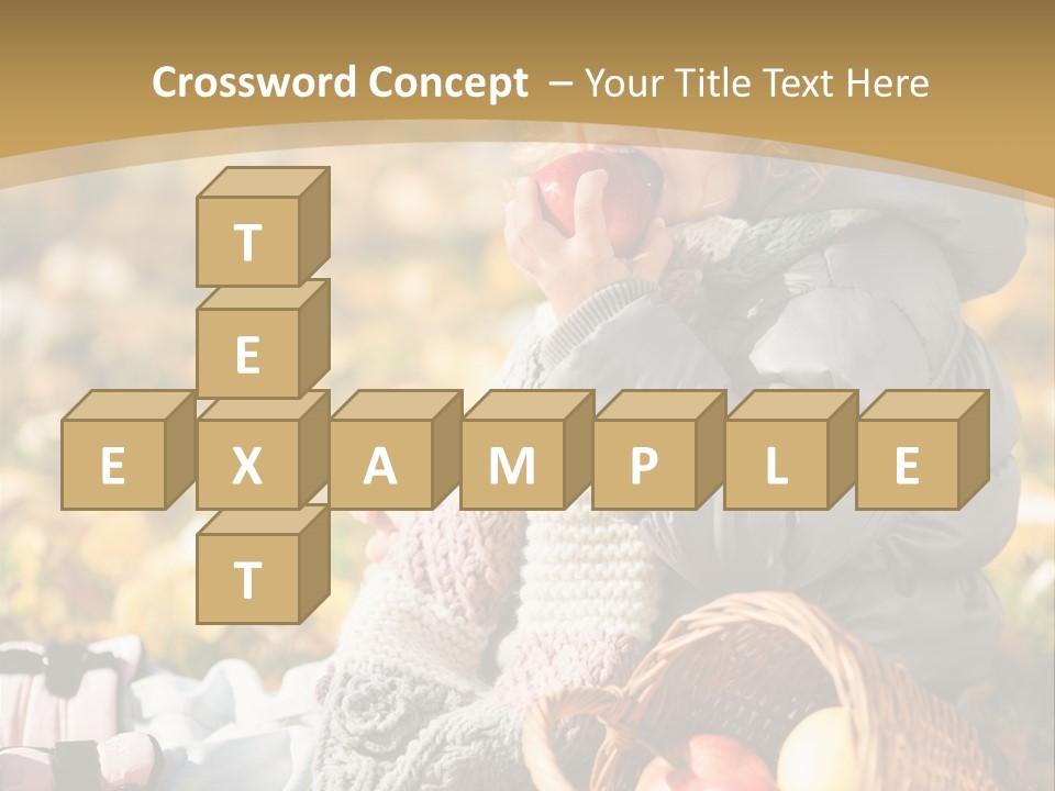 Clothes Foliage Face PowerPoint Template