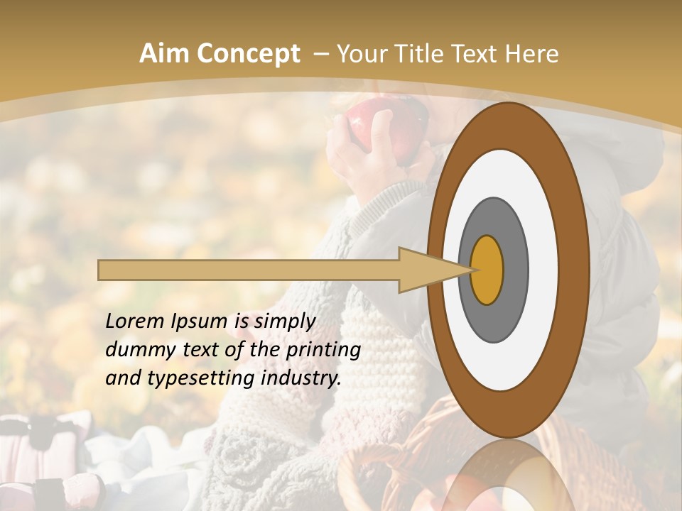 Clothes Foliage Face PowerPoint Template