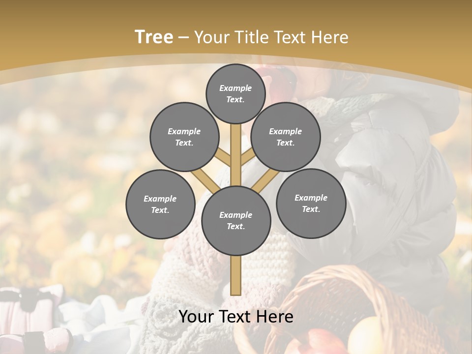 Clothes Foliage Face PowerPoint Template