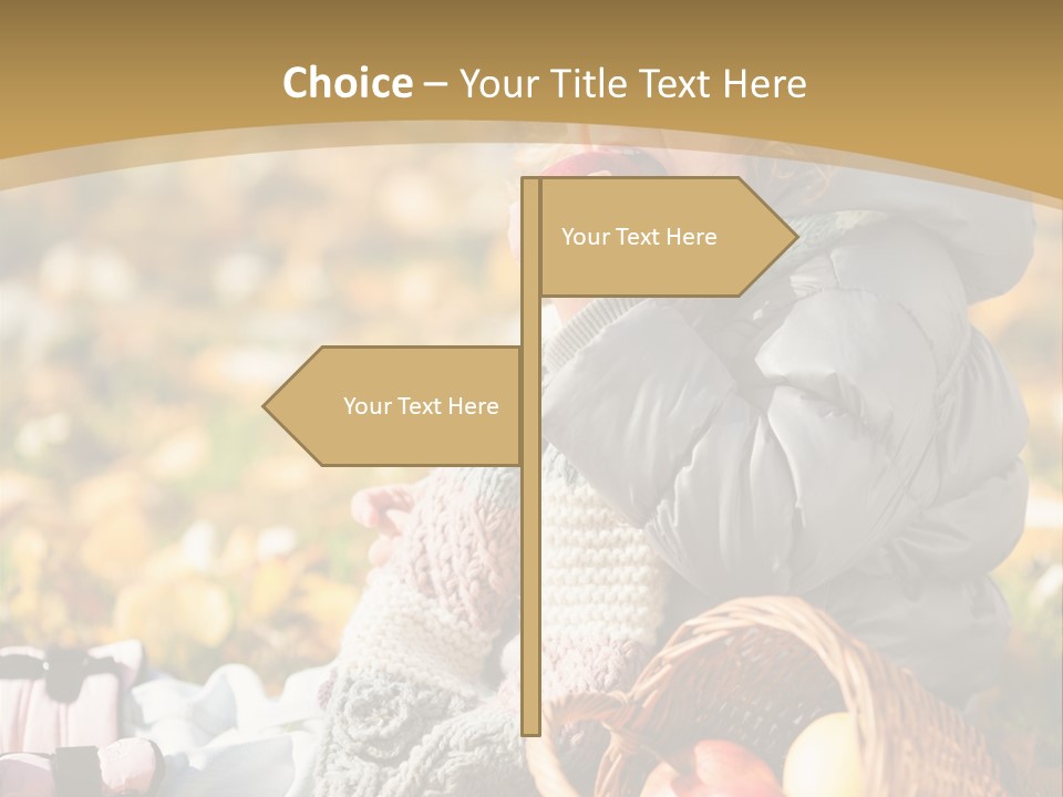 Clothes Foliage Face PowerPoint Template