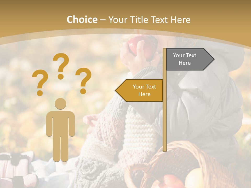 Clothes Foliage Face PowerPoint Template