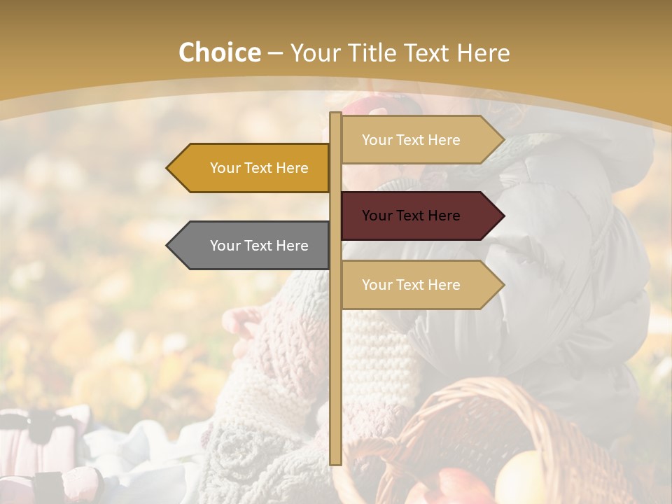 Clothes Foliage Face PowerPoint Template