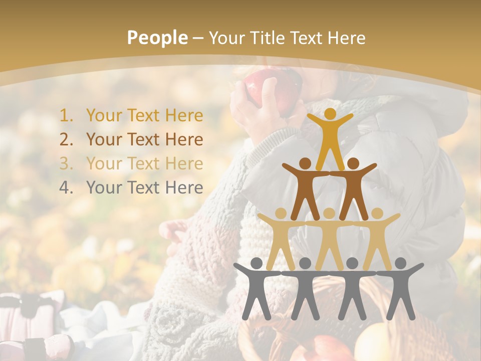 Clothes Foliage Face PowerPoint Template