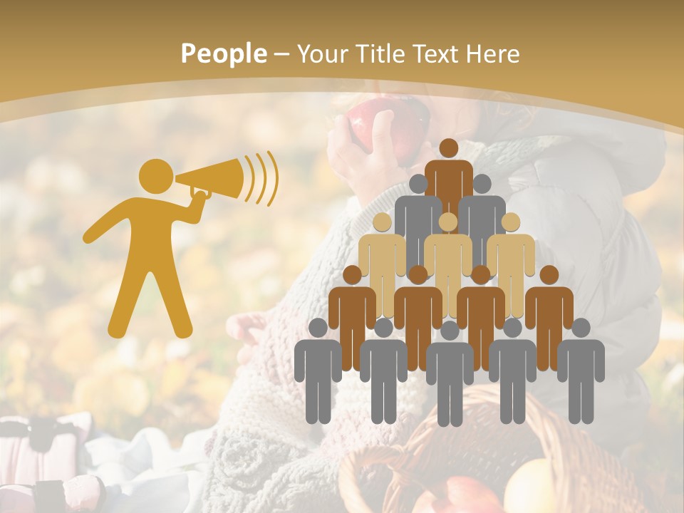 Clothes Foliage Face PowerPoint Template