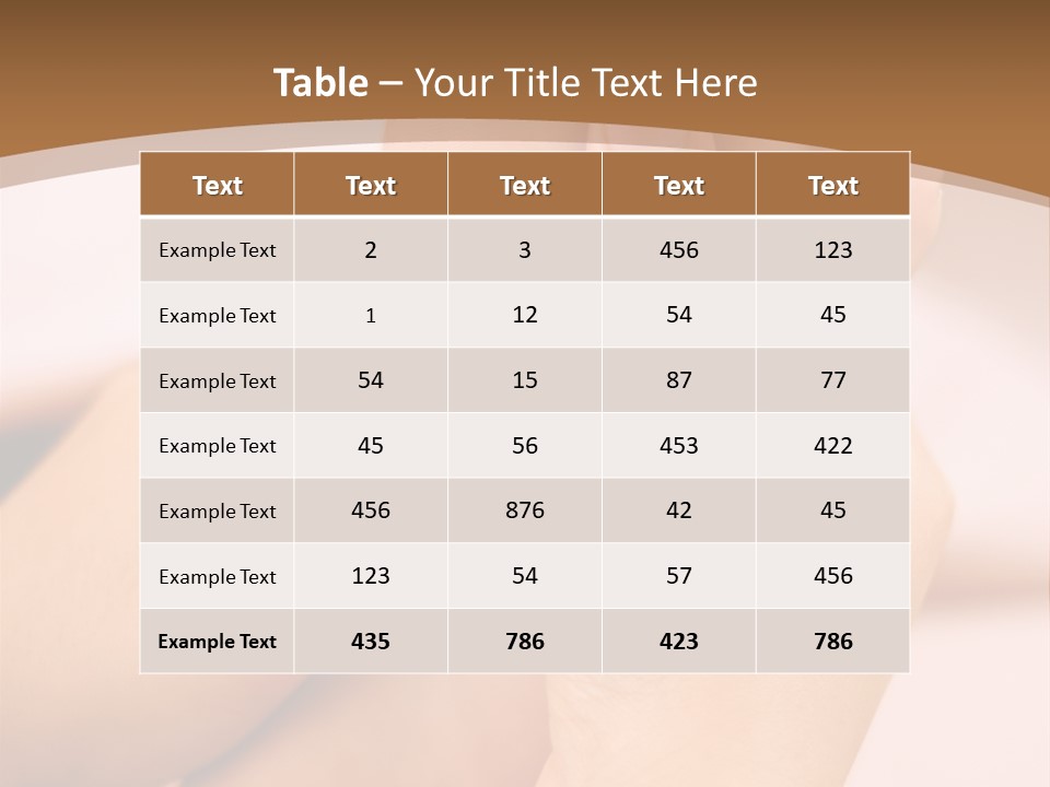 Natural Touch Fusion PowerPoint Template