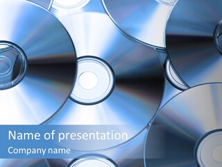 Object Music Disc PowerPoint Template