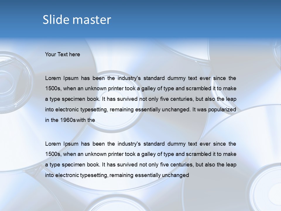 Object Music Disc PowerPoint Template