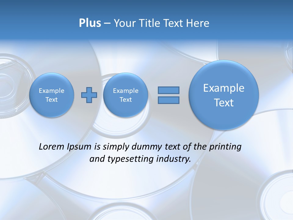 Object Music Disc PowerPoint Template